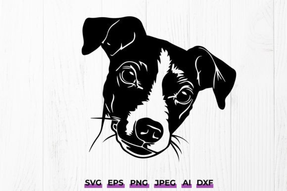 Cute Jack Russell Terrier Dog SVG