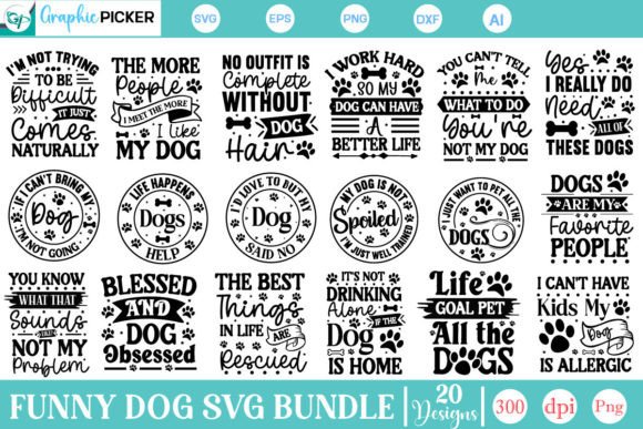 Dog SVG Bundle, Dog Bandana SVG Bundle