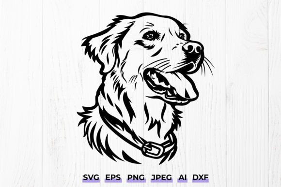 Golden Retriever Dog Svg – A Designer's Take on Pet Portrait Embroidery