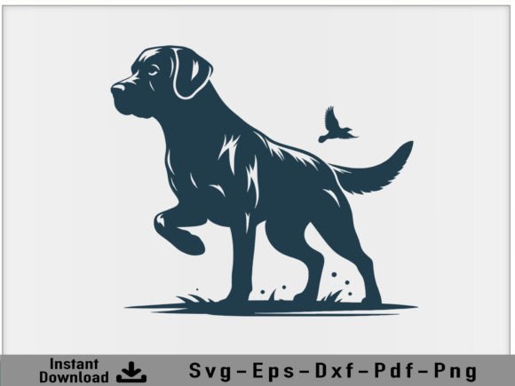 Hunting Dog SVG Vector Silhouette Review