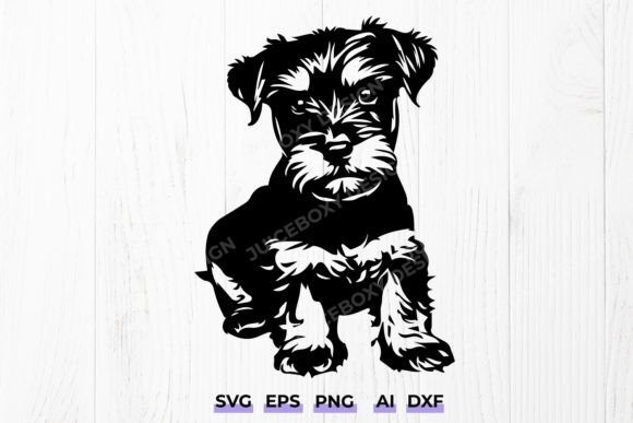 Miniature Schnauzer Puppy Dog SVG Review