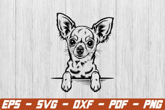 Peeking Chihuahua Svg, Animal Svg, Dog Svg