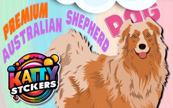 Premium Australian Shepherd Dog SVG