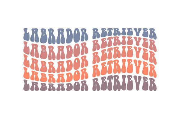 Retro Labrador Retriever Dog SVG