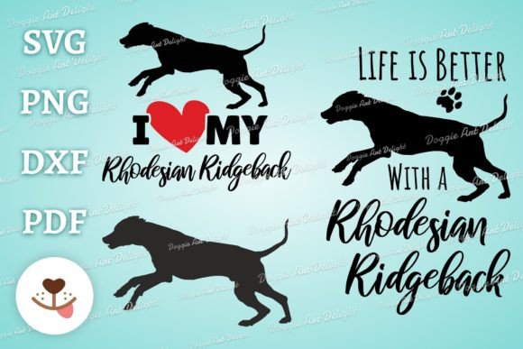 Rhodesian Ridgeback Dog Svg Bundle