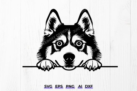 Siberian Husky Peeking Dog: Embroidery Review