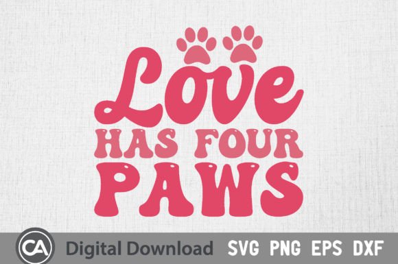 Valentine's Dog SVG Design